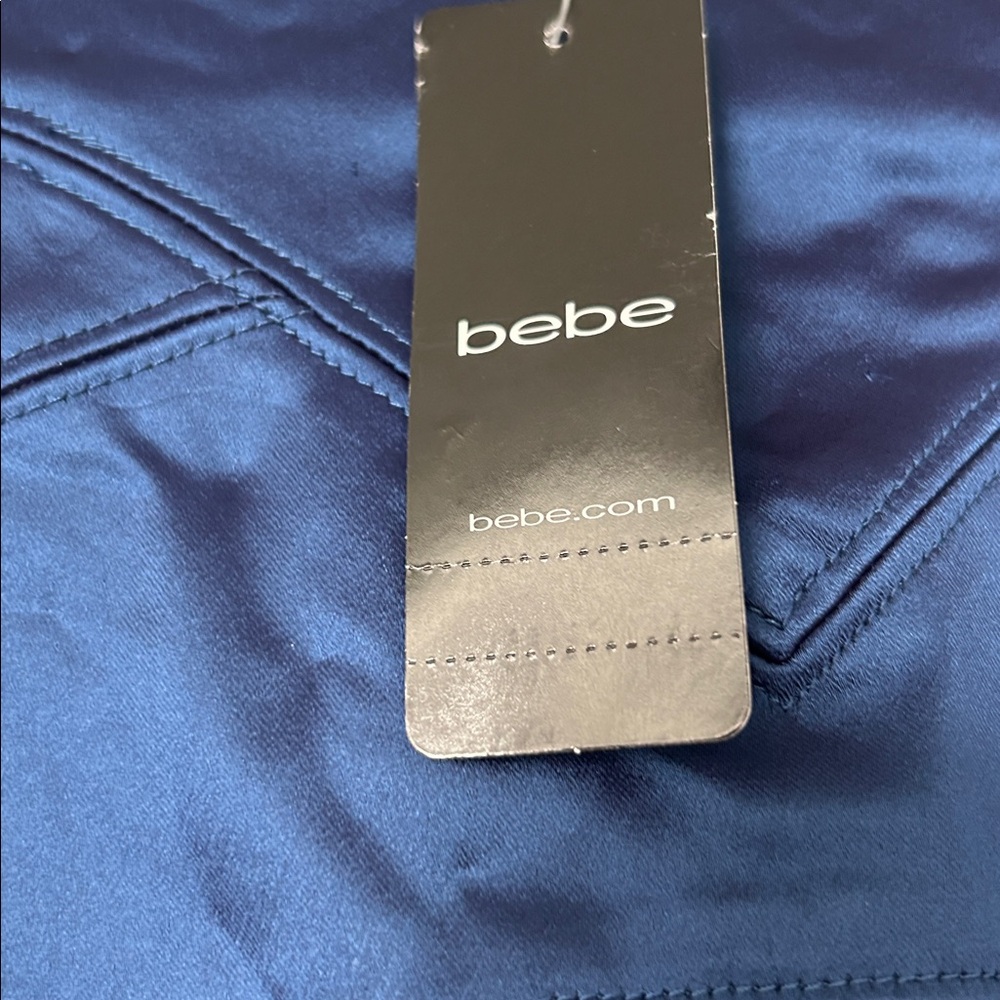 bebe Navy Pencil Skirt - Picture 4 of 7